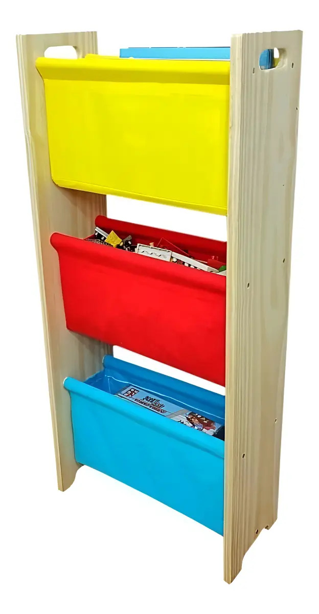 Organizador Infantil, Guarda Brinquedos E Livros Montessori