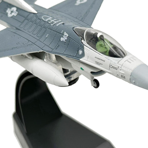 A Modelo De Aleación Fundida A Escala 1/100, F16c Fighter,