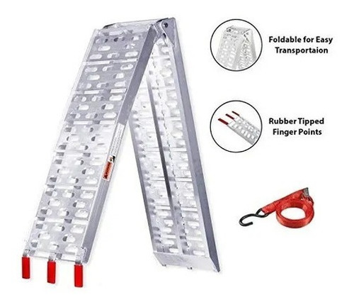 Imagen 2 de 6 de Par De Rampas Para Moto/cuatri/bici De Aluminio X2
