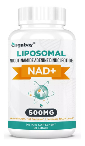 Liposomal Nad+ De 500 Mg Alta Absorcion 60 Capsulas Orgabay Sabor Sin Sabor