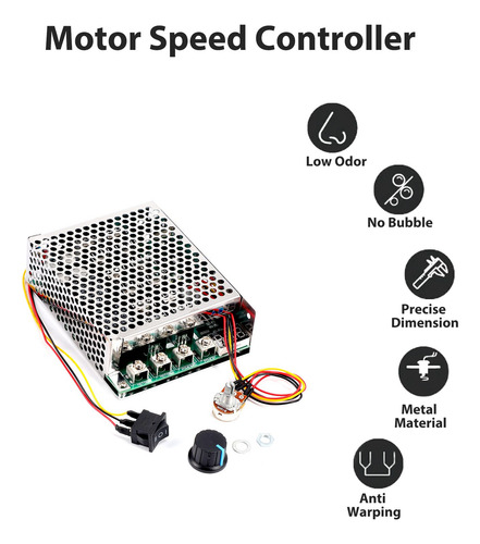 Controlador De Velocidad De Motor De 10-55v 100a 3000w Reve