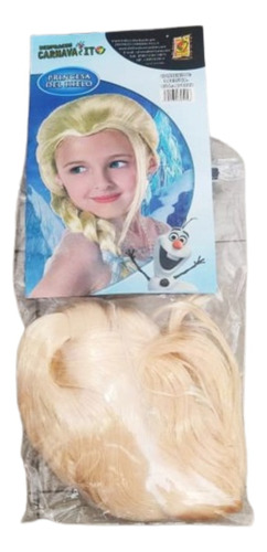 Peluca Frozen Cabello Para Disfraz De Niña
