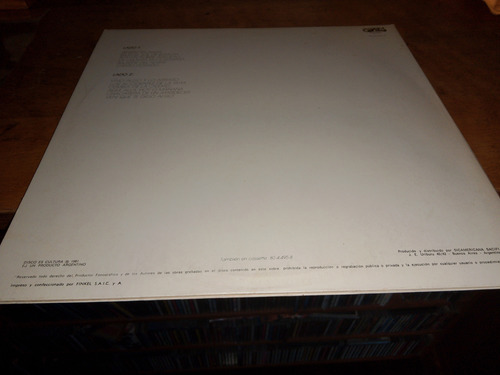 León Gieco Pensar En Nada Lp Original Argentina 1981 (Usado)