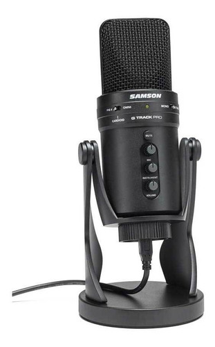 Microfone Condensador Interface Audio Usb Samson G-track Pro