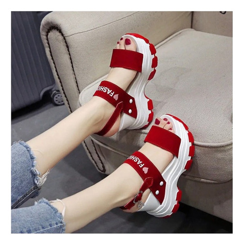 Sandalias Casuales De Cuña Con Plataforma De Moda Para Mujer