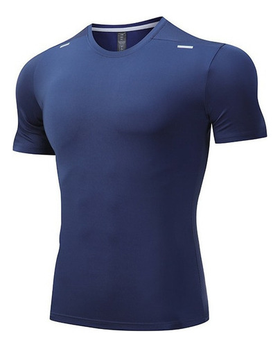 Camiseta Deportiva Microfibra Gym Manga Corta Hombres A2