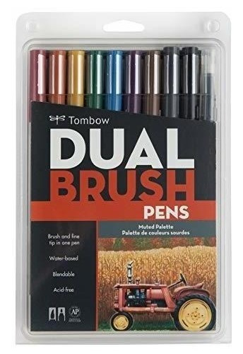 Tombow Marcadores Artisticos De Doble Brocha Secundarios Paq