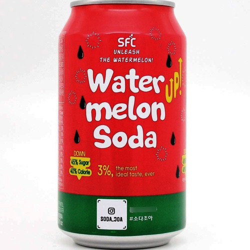 Refrigerante Coreano Sabor Melancia Nutriton & Taste - 350ml