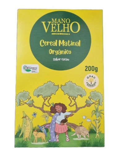 Kit 2x: Cereal Matinal Cacau Orgânico Mano Velho 200g