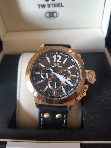Relógio Tw Steel Ceo Chronograph Rose Gold Na Caixa Com Nf