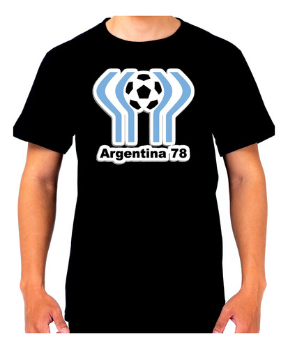 Remera Mundial Argentina 78 Logo  330 Dtg Minos