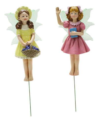 2 Piezas Mini Estatua De Hadas Estatuas De Jardín Figuras