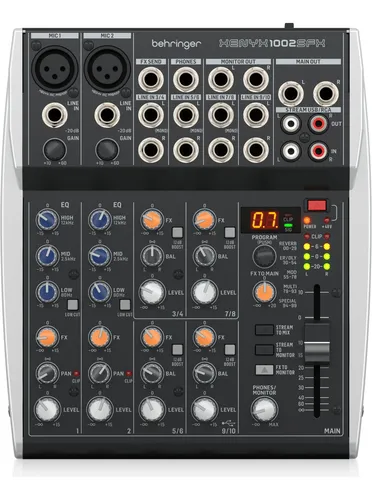 Behringer Xenyx 1002sfx Mixer 10 Canales Efecto Usb - Plus