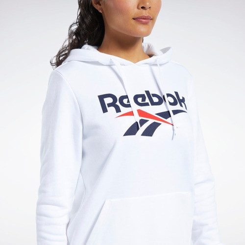Imagen 4 de 7 de Polerón Mujer Reebok Con Capucha Algodón Classics Vector