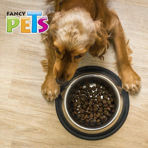 Imagen 5 de 6 de Plato Tazon Para Perros Gigante Acero Antiderrapante 96oz