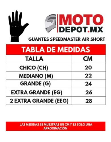 Imagen 7 de 7 de Guante Joe Rocket Speedmaster Negros Para Motociclista