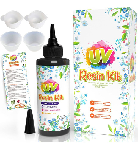 Kit De Resina Epoxi Uv Transparente - Herramientas Para...