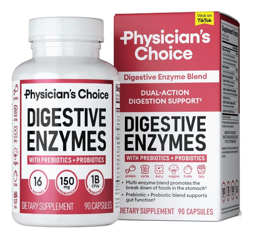 Physician's Choice 16 Enzimas Digestivas X180 Caps 