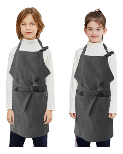 Delantal Leerking Infantil 100% Lino Algodón Chef Pintu Bbh2