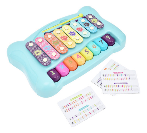 Lslsjuguete Para Piano Y Xilófono Para Bebé, Multicolor, Con