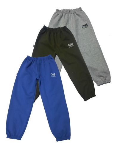 Pack X 3 Pantalones Joguin De Friza Con Puño Elástico Nene/a