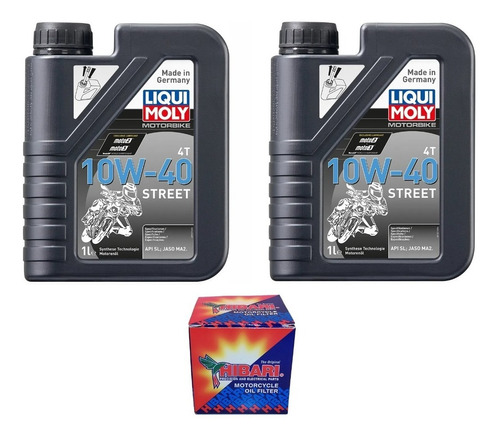 Pack Aceite 2l Sintético 10w40 + Filtro Gixxer/fz16/r15/fz25