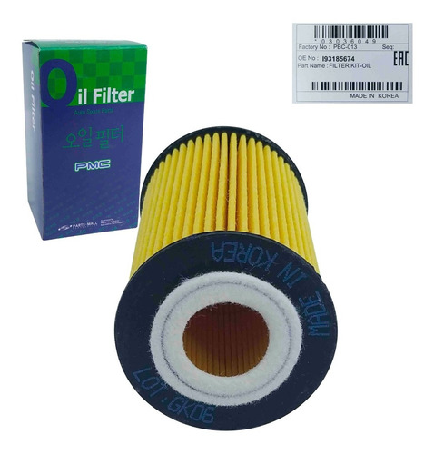 Imagen 4 de 10 de Filtro Aceite Motor Chevrolet Cruze 2014 2015 2016 Original