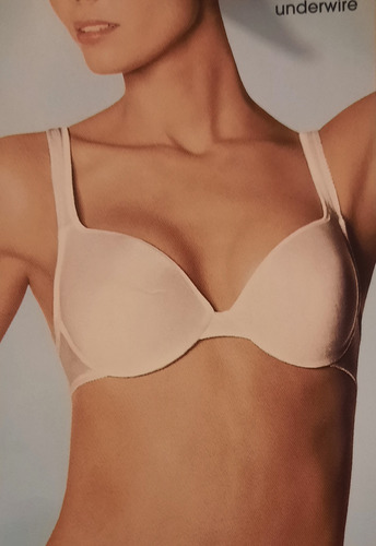 Brassier 38c Blanco Barely There Push Up