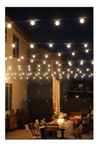 Imagen 6 de 10 de 10 Mt Guirnalda Luces Calidas Lluvia Armada Kermese Sin Lamp