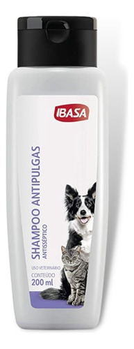 Shampoo Ibasa Antipulgas Ibapet Para Cachorro E Gato- 200 Ml