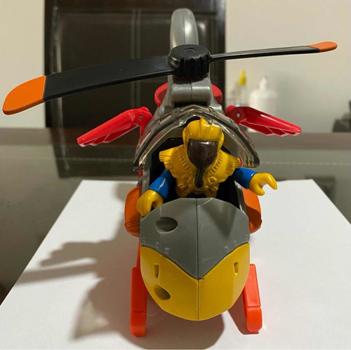 Helicóptero Halcón Y Figura Imaginext Fisher Price Excelente