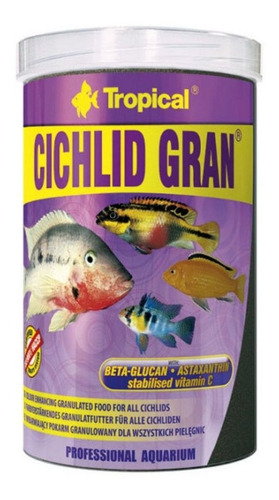 Ração Tropical Cichlid Gran - Pote 138g - Ideal P/ Ciclideos