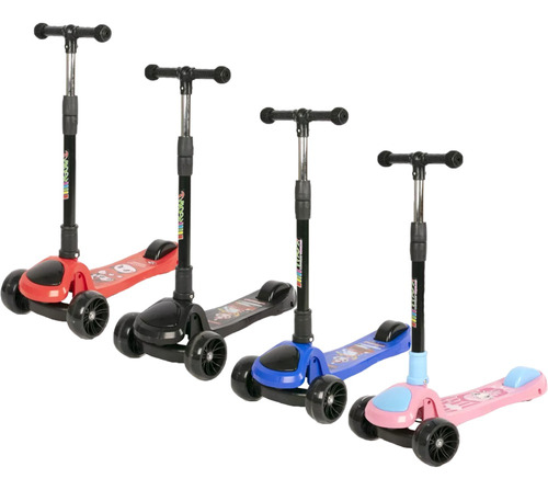 Scooter Plegable 3 Ruedas Con Luces Para Niños Spacezat