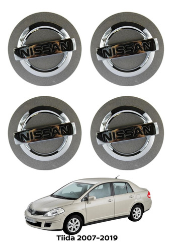 Tapón Rines De Lujo 4pz Tiida 2019 Nissan