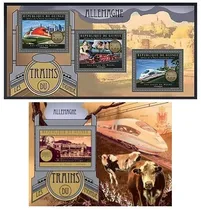Comprar Trenes Alemanes - Guinea - Hojita + Block Mint