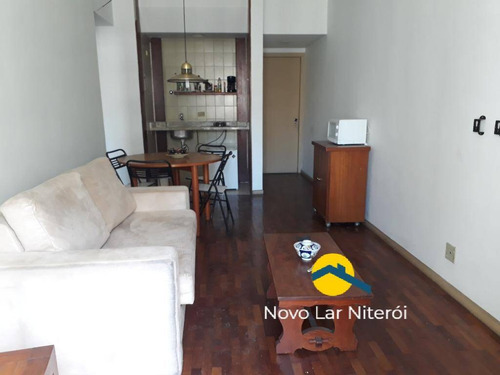 Imagem 5 de 15 de Excelente Flat Com Serviço, Andar Alto Na Melhor Rua Comercial De Icaraí. - 78