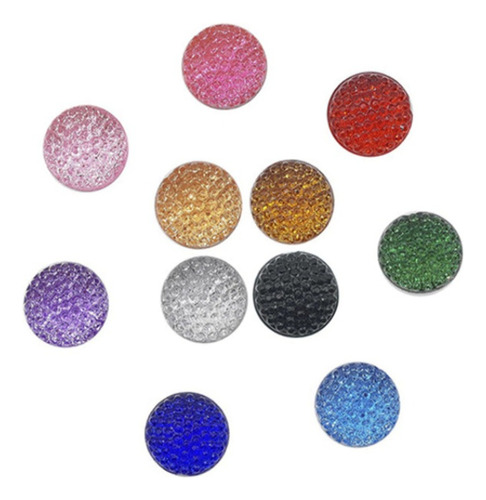 50 Gemas 16mm Redondas Estrella Para Pegar