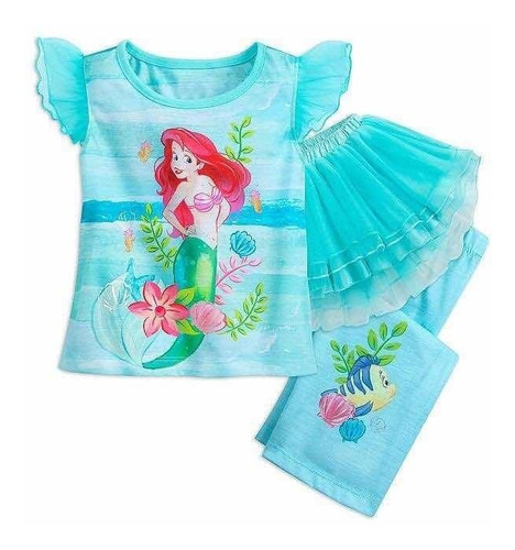 Pujama Ariel De Disney Usa Para Niñas