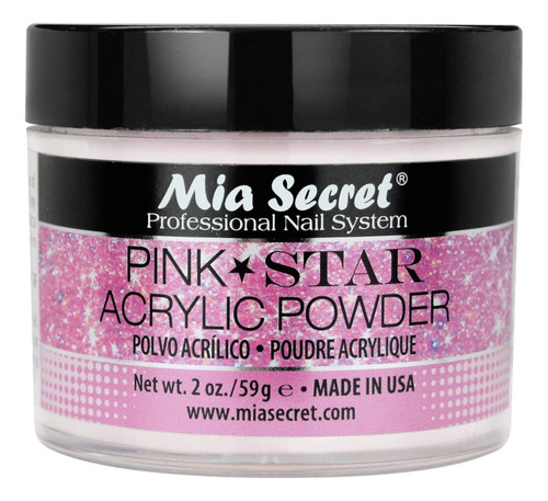 Polvo Acrilico Mia Secret Pink Star 59 G