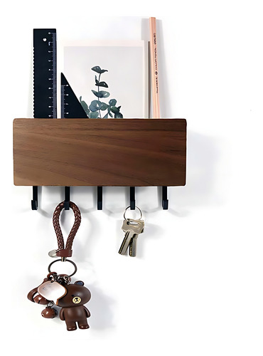 Estante Con Ganchos De Pared Para Llaves