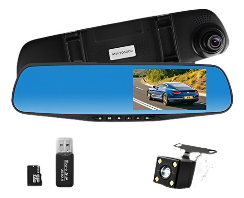 Thinksogood 4,3 Pulgadas Hd Mirror Dash Cam, Grabadora De Co