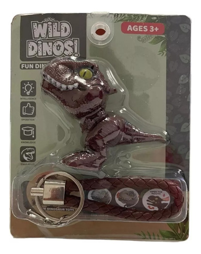 Llavero De Dinosaurio Para Niños Mordelón Divertido