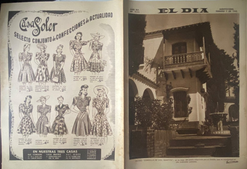 Antiguo El Día N° 525 1943  Museo Juan Zorrilla  3pb8