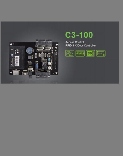Imagen 3 de 8 de Placa Control 1 Puerta C3100 Zkteco Rfid Wiegand Acceso