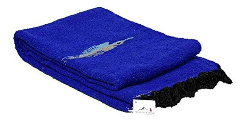 Open Road Goods Blue Yoga Blanket - Manta Gruesa Mexicana Th