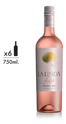 Vino La Linda Rose 750ml X6u