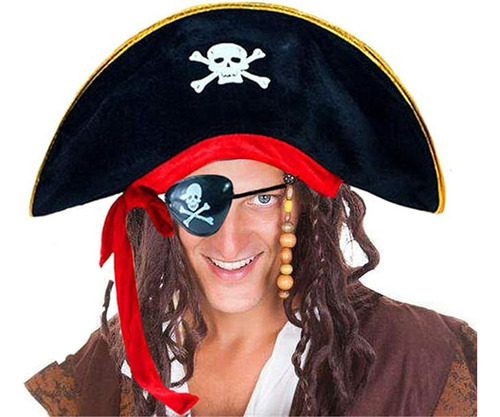 Foxes Sombrero Pirata Para Capitan Disfraz Halloween Mascara