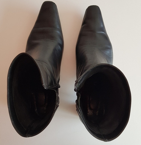 Botas Febo Cuero Negro Caña Corta T. 39. Impecables.