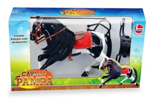 Imagem 2 de 2 de Cavalo Brinquedo Pampa Com Acessórios - Lider