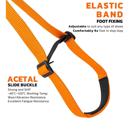 Gm Escalada Eslinga De Ascendente Ajustable Para Cuerda Asce